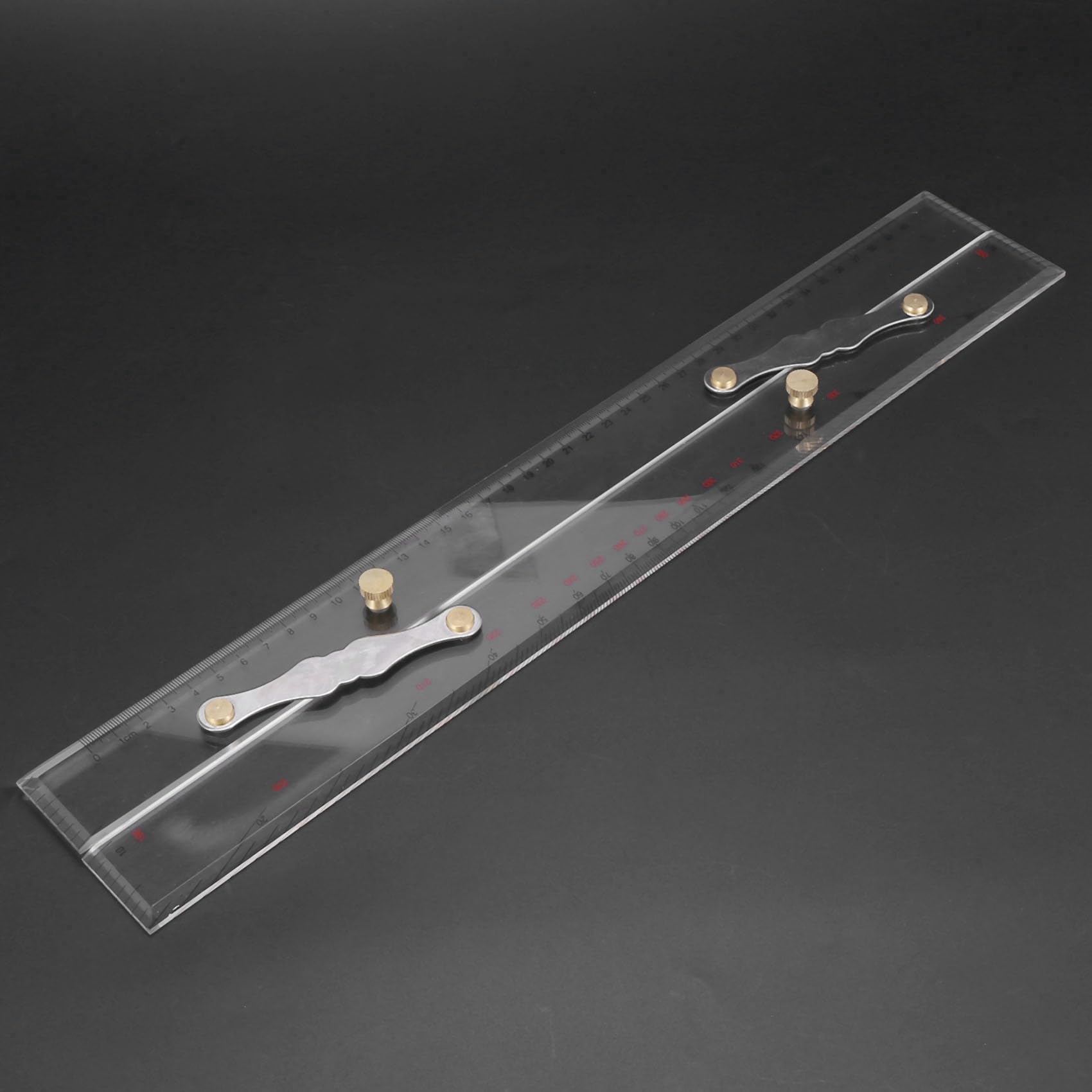 Lot de 4 règles marines parallèles - Règle parallèle - Points d'attribution - 450 mm