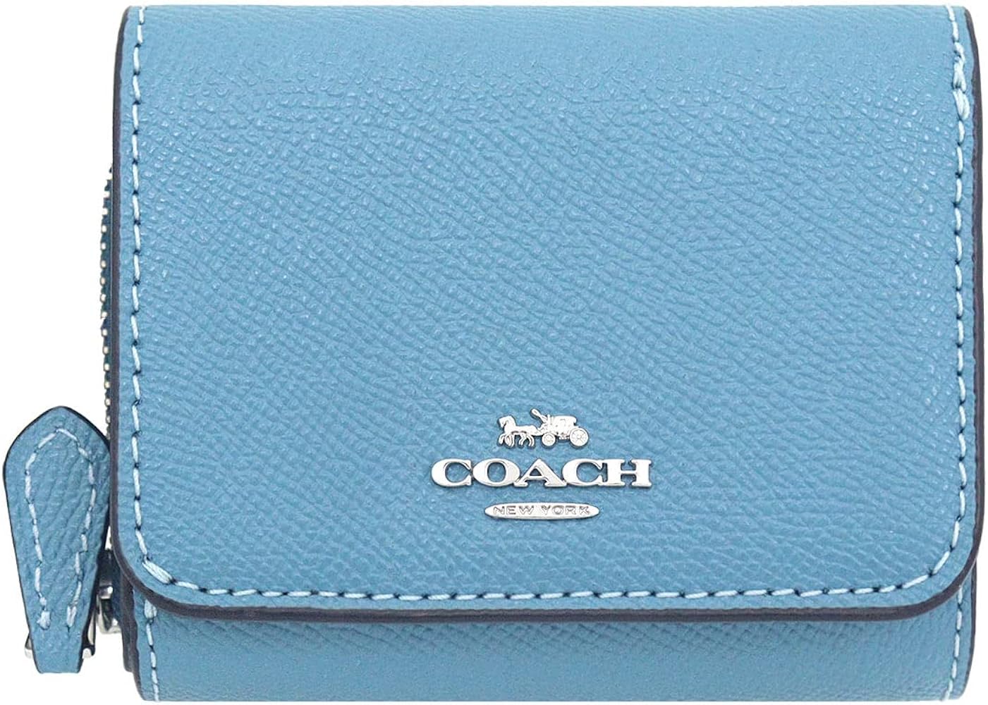 コーチ 三つ折り財布 折り財布 短財布 レザー ブルー 新品 未使用 70908 COACH（コーチ） 財布 レディース 3つ折り 折財布 ミニ財布 コンパクト