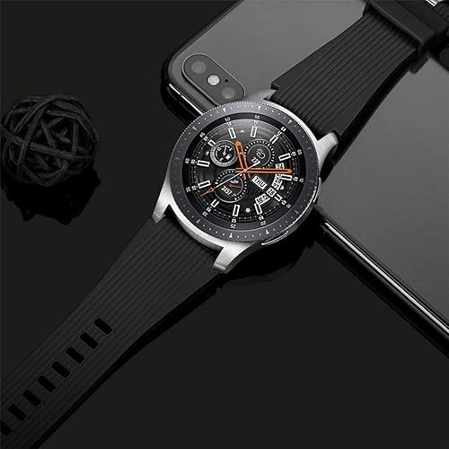 Miniatura 5 de HSWAI Compatible con correas de Samsung Galaxy Watch de 1654 pulgadas Gear S3 Frontier correas de reloj clásicasGalaxy Watch 3 bandas de 1732
