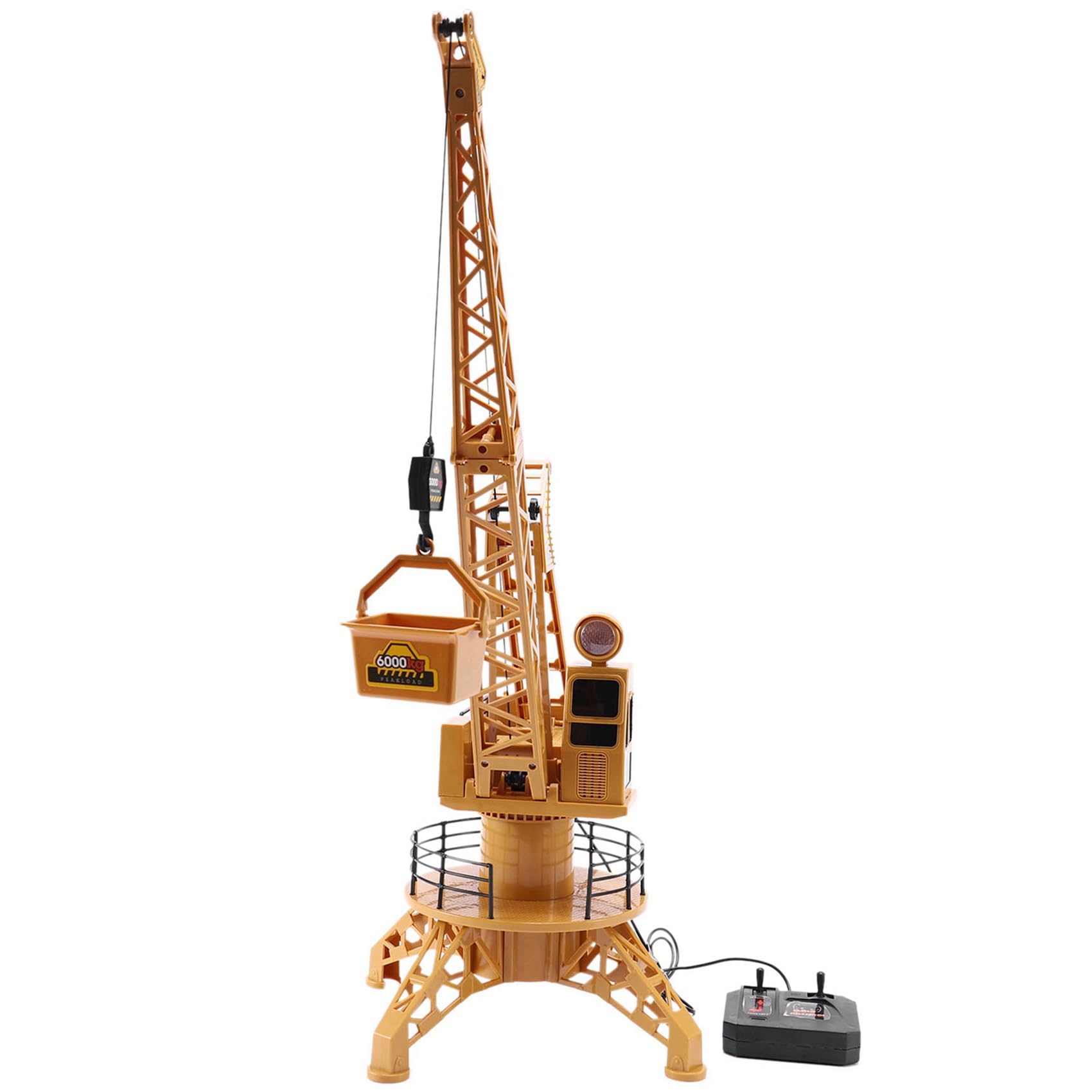 2X RC Simulación de Control Remoto de Construcción de Grúa Juguetes Crane Tower Modelo de Camión Juguetes 360 Grados Girar Regalos de Cumpleaños