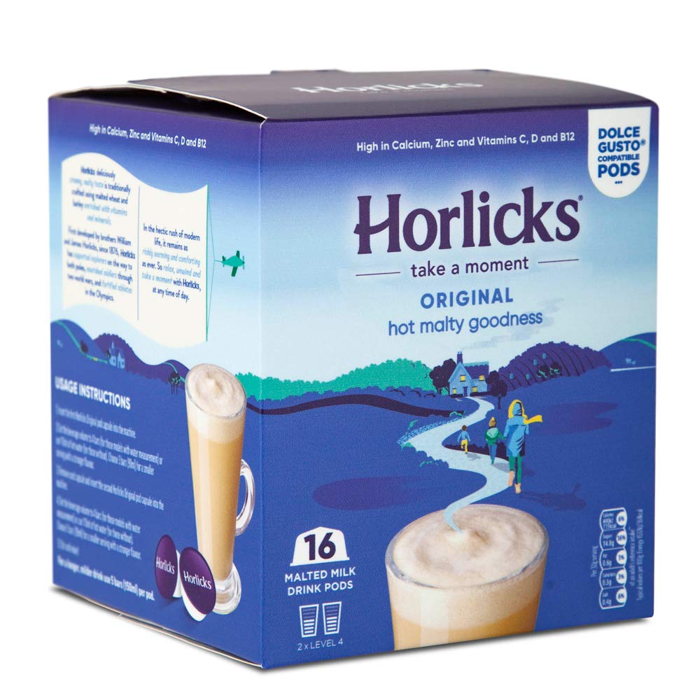 Horlicks Original Dolce Gusto Compatible Pods 48 Pods (3 Boxes x 16