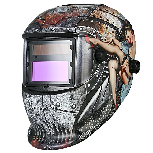 Casco ajustable de soldadura de atenuación automática de energía solar industrial, TIG MIG