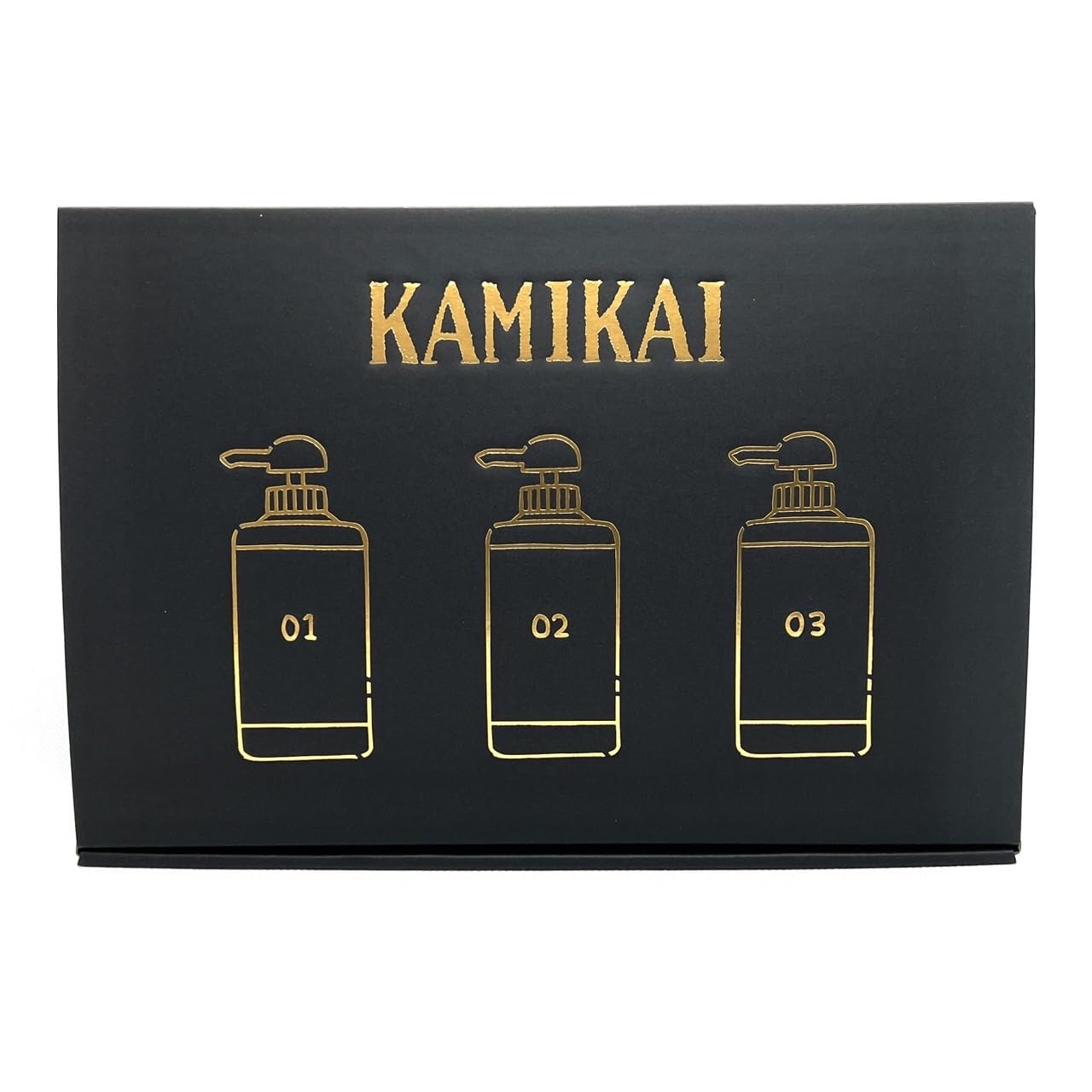 KAMIKAI カミカイ クセ・ダメージシャンプー01 400ml ブースター02 400g クセ・ダメージトリートメント03 400g ギフトセット  【美容室専売品 自宅でサロントリートメント】 くせ毛とダメージ毛に特化 ブースト剤 高濃度栄養剤 超高濃度トリートメント