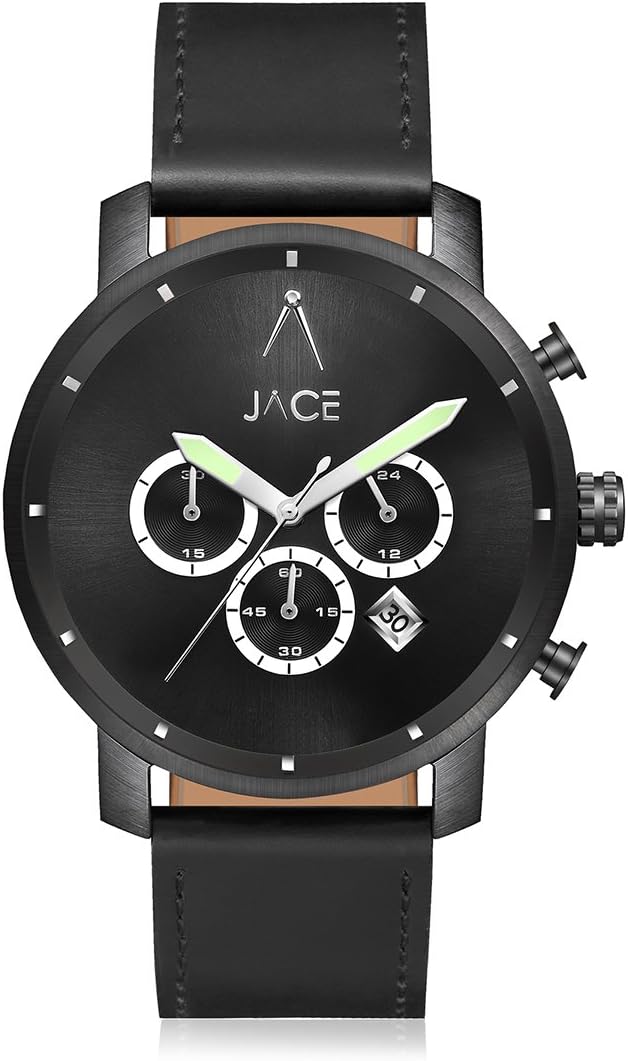 Jace WatchesJace - Berlin Men's Leather Band Watch