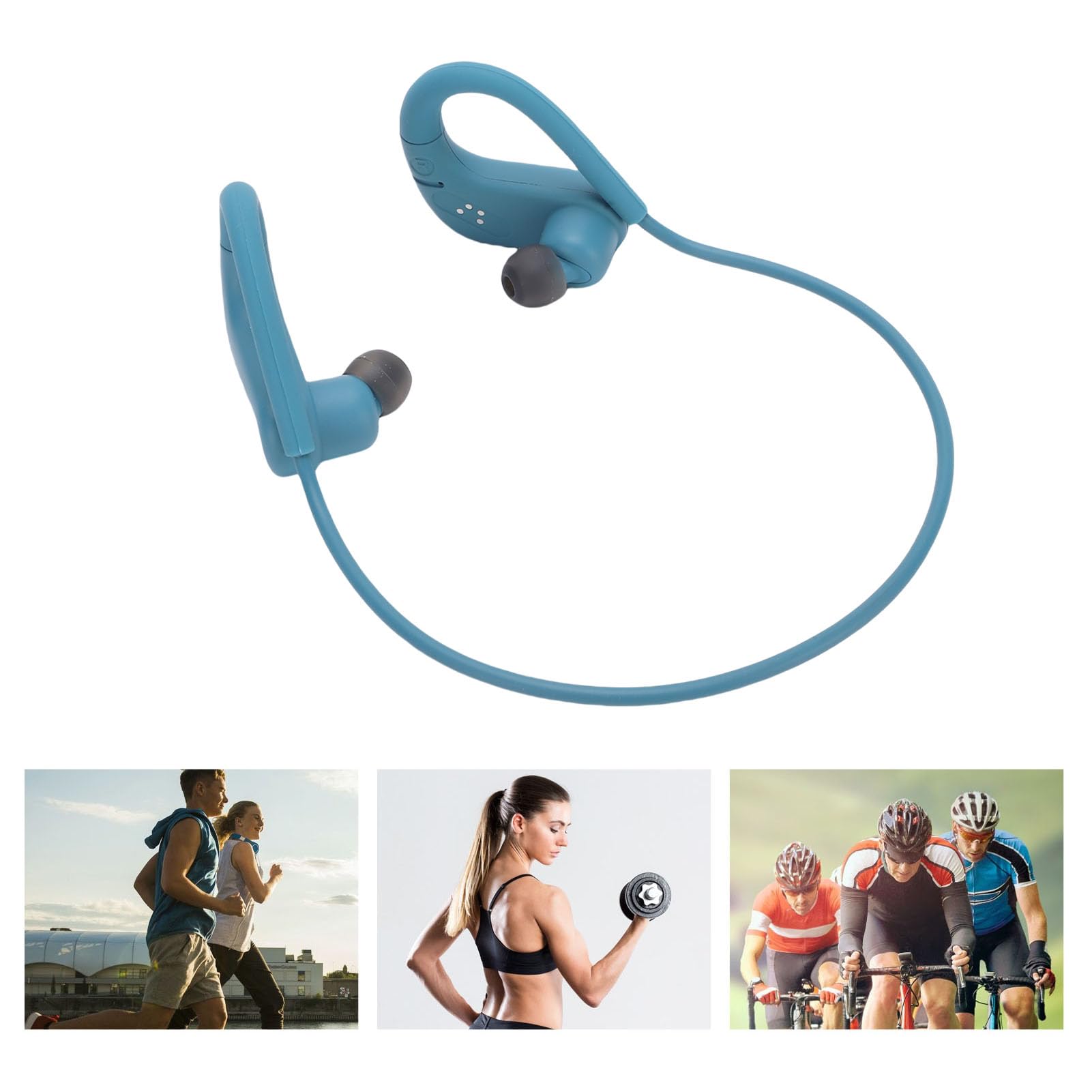 VBESTLIFE Auriculares de Conducción de Huesos, Prueba de IPX8 para Natación, BT 5.4 y 8GB Modo MP3 16H Tiempo de Reproducción, Diseño de Orejas Abiertas para Altavoces para Gimnasio