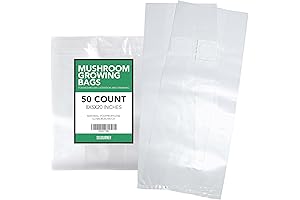 50-Count Premium Mushroom Grow Bags for Hassle-Free Cultivation