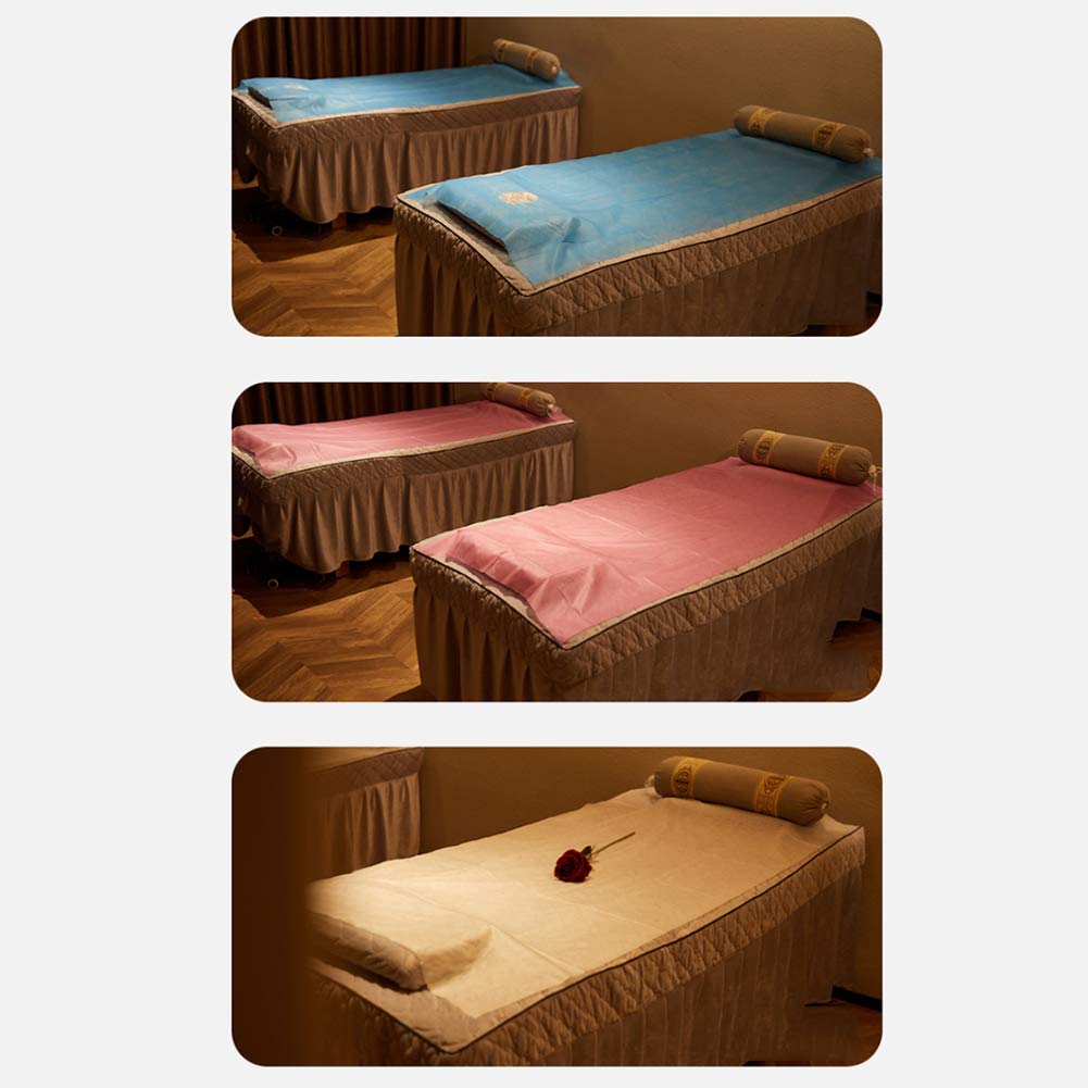 Hygeine - Lenzuolo usa e getta per massaggi, ideale per uffici medici, centri benessere, salone di bellezza, hotel, blu (80 x 190 cm)