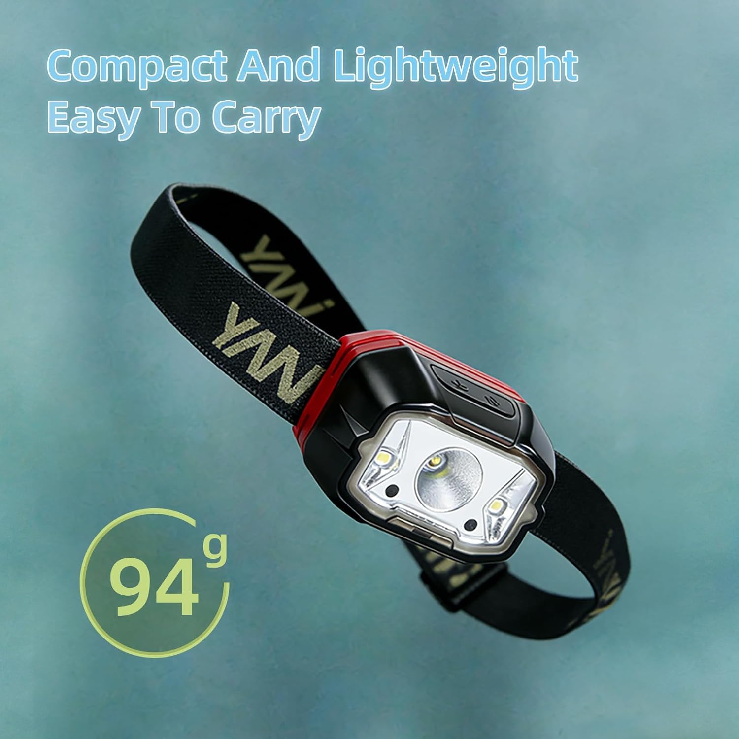 Linterna frontal LED recargable, faro súper brillante con sensor de movimiento, 6 modos, combinación de foco, reflector y luz roja, IPX5 impermeable para senderismo, camping