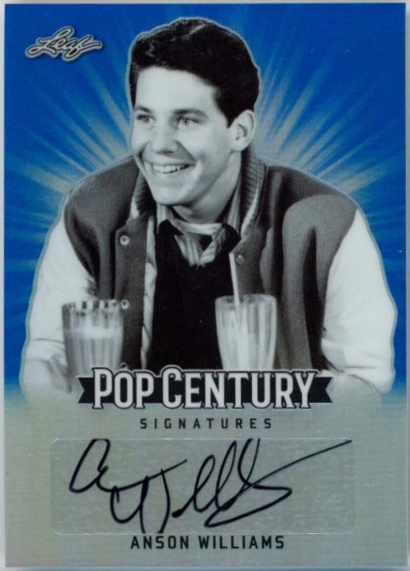 Anson Williams Happy Days Potsie LE 14/25 Signed 2018 Leaf Pop Century