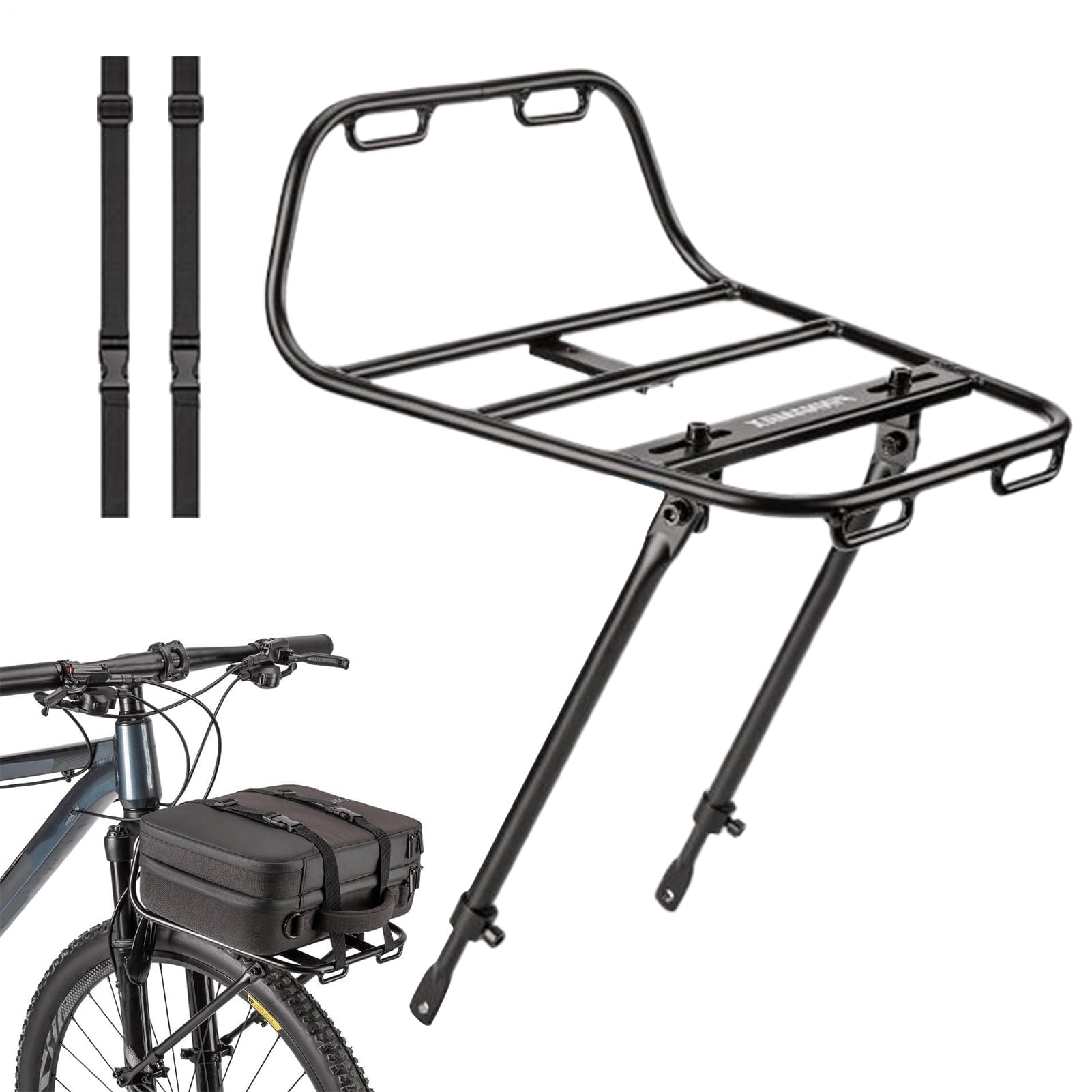 Il Portapacchi Anteriore Per Biciclette Aumenta La Capacità Di Carico