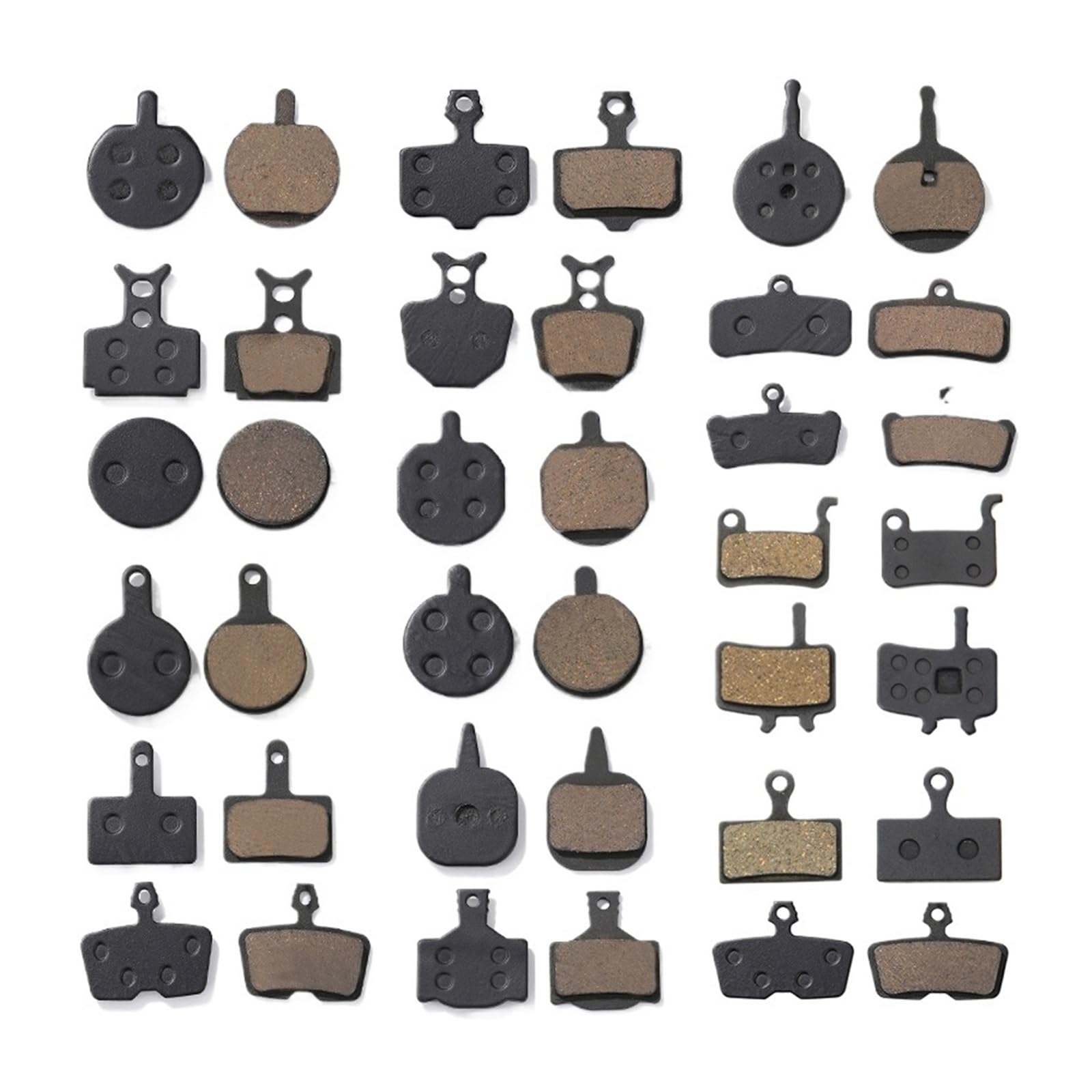 Generisch Kompatibel for Shimano, kompatibel for SRAM, 30 Paar Scheibenbremsbeläge – 60 Stück, universell for Fahrrad- und Rollerbremssysteme,Teile