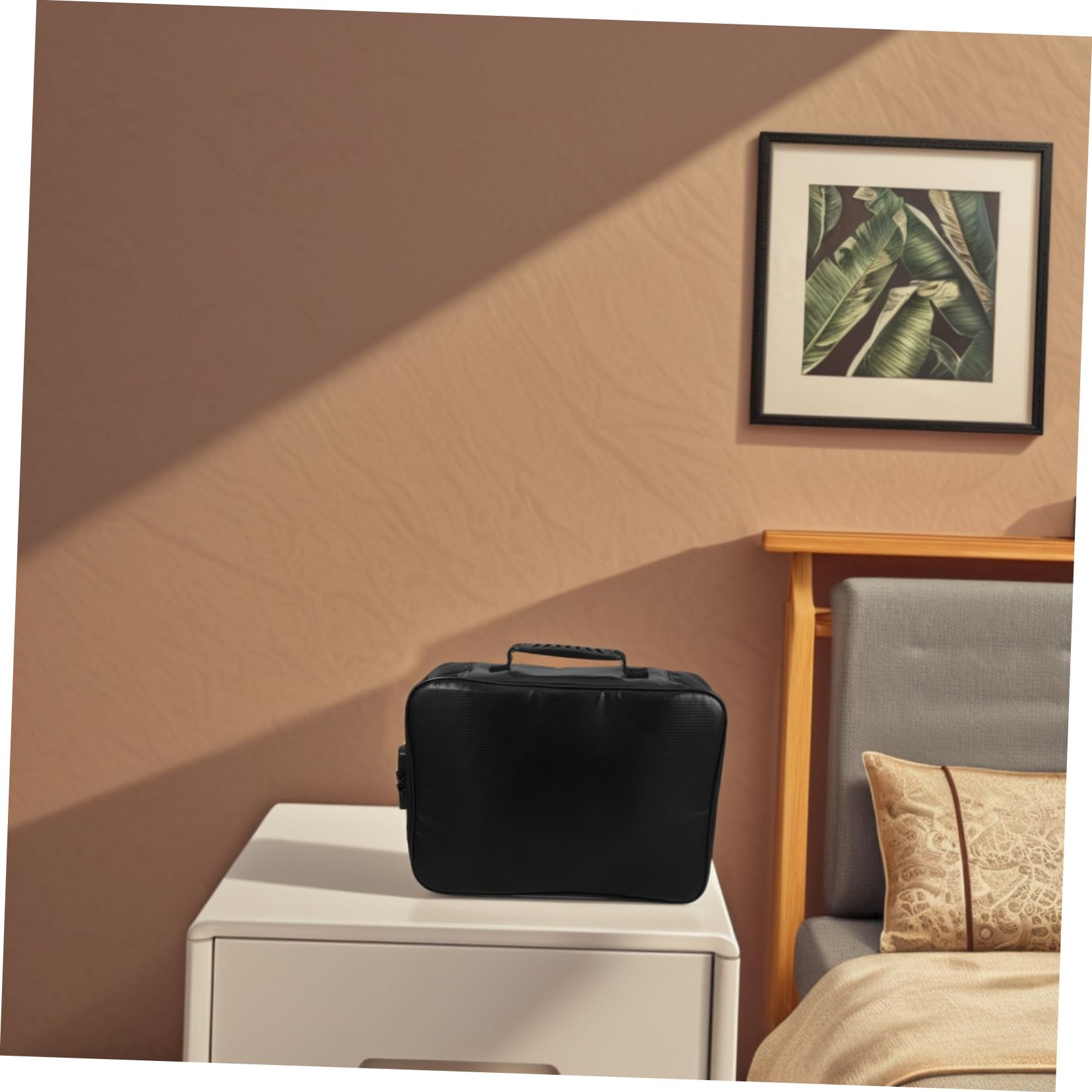 Toyvian Borsa Porta Documenti Ignifuga con Manico Organizer a Più Livelli per Certificati Passaporti e Documenti Importanti Resistente al Calore per Casa e Viaggio