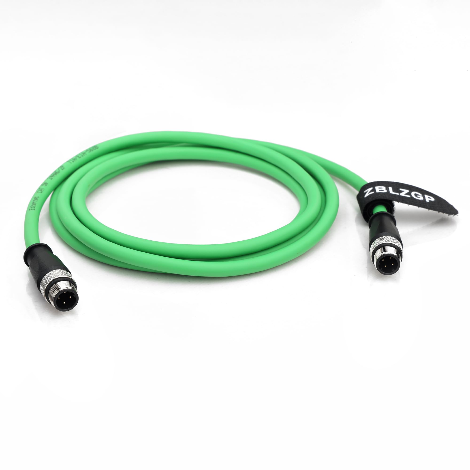 M12 4-pinowy kod D do M12 4-pinowy kod D męski ekranowany kabel Enthernet Cat5 do kamery przemysłowej (5 m)