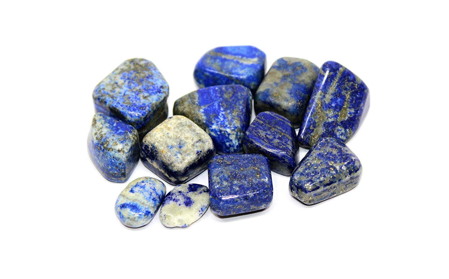 Red Carnelian Tiger Eye Rose Quartz Lapis Amtyest Tourmaline White agate Tree Agate Pebbles Tumbled Stone - A Power Stone for Vastu Feng-Shui Reiki Healing Crystals (Lapis)-image-37