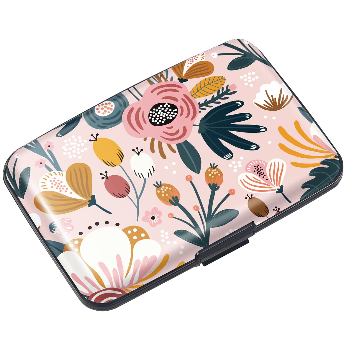 Coco Rossi Credit Card Holder RFID Aluminum Small Mini Wallet Women | Metal Wallet, Business Cards Holder, ID Case, Slim Sleeves, Womens Girls Gift,