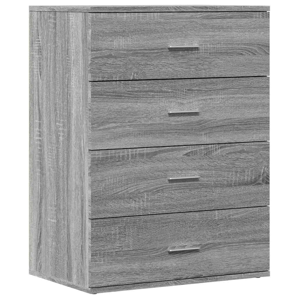 Credenza grigio Sonoma, 60 x 39 x 80 cm, in legno