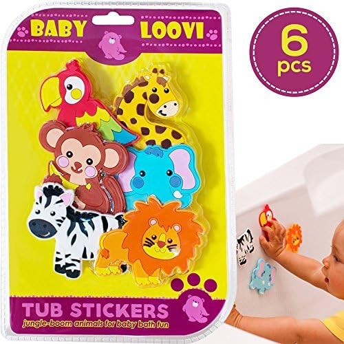 Educational Bath Toys Suction Cup - Bathtub Toy Stickers Girls Boys Kids - Fun Bath Time - Safe Bath Toy - Early Learning Toys