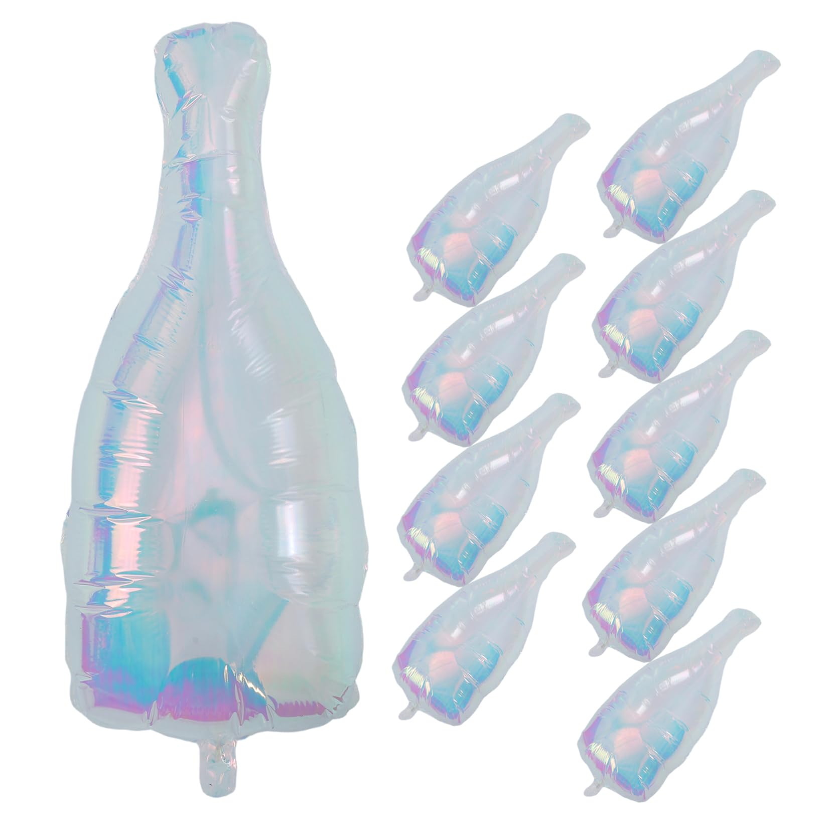 Globo Inflable en Forma de Botella de Vino, 10 Piezas