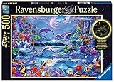 ravensburger 5000 disney Das Ravensburger 500 Teile Puzzle Im Zauber des Mondlichts bringt Licht ins Dunkel. Das Motiv zeigt eine atemberaubende Unterwasserwelt bei Nacht. Es ist Teil der Puzzle Sonderserie Star Line, deren Motive dank einer speziellen Farbe im Dunkeln leuchten