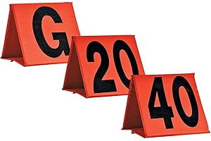 Football 7 on 7 Yard Markers with Stakes for Field Training