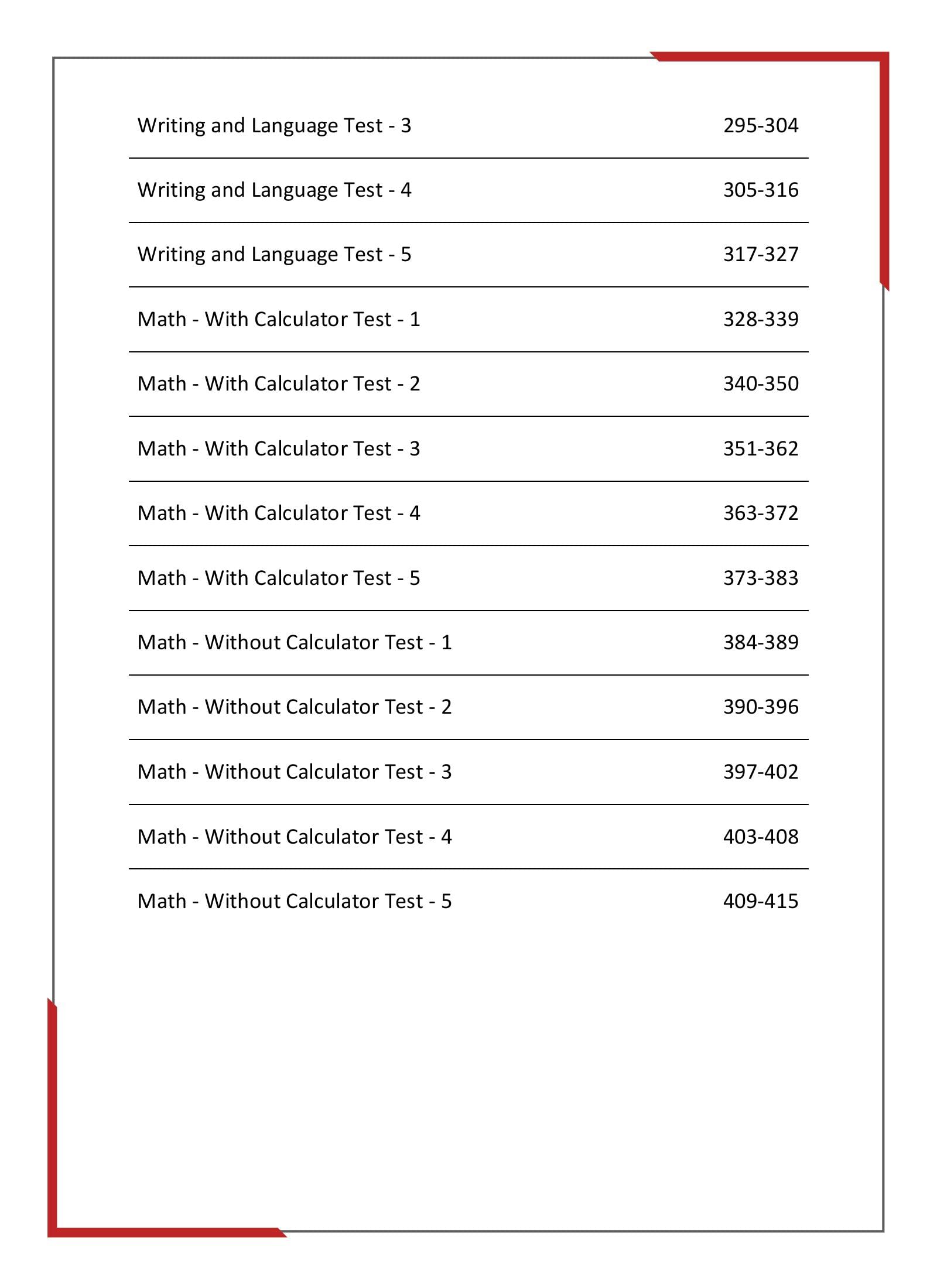 SAT (Scholastic Assessment Test) 2021 Exam | 5 Full-length Mock tests (Solved) | Latest Preparation Kit for Undergraduate Engineering Entrance Test 1