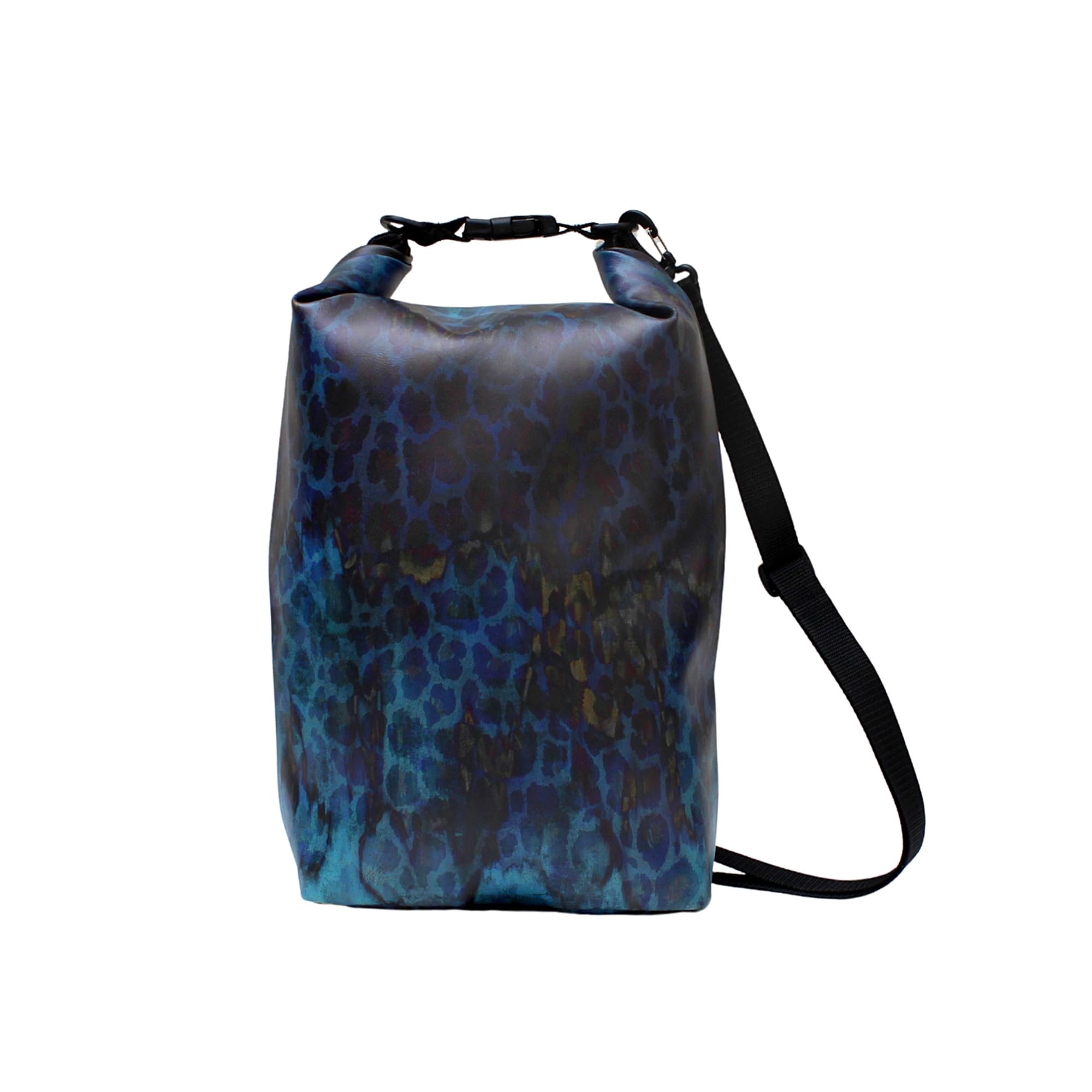 Ikuri Drybag Trockentasche Rucksack Rolltop Wasserdicht aus Plane - Tasche für SUP, Surf, Kayak, Outdoor - Design Pantera