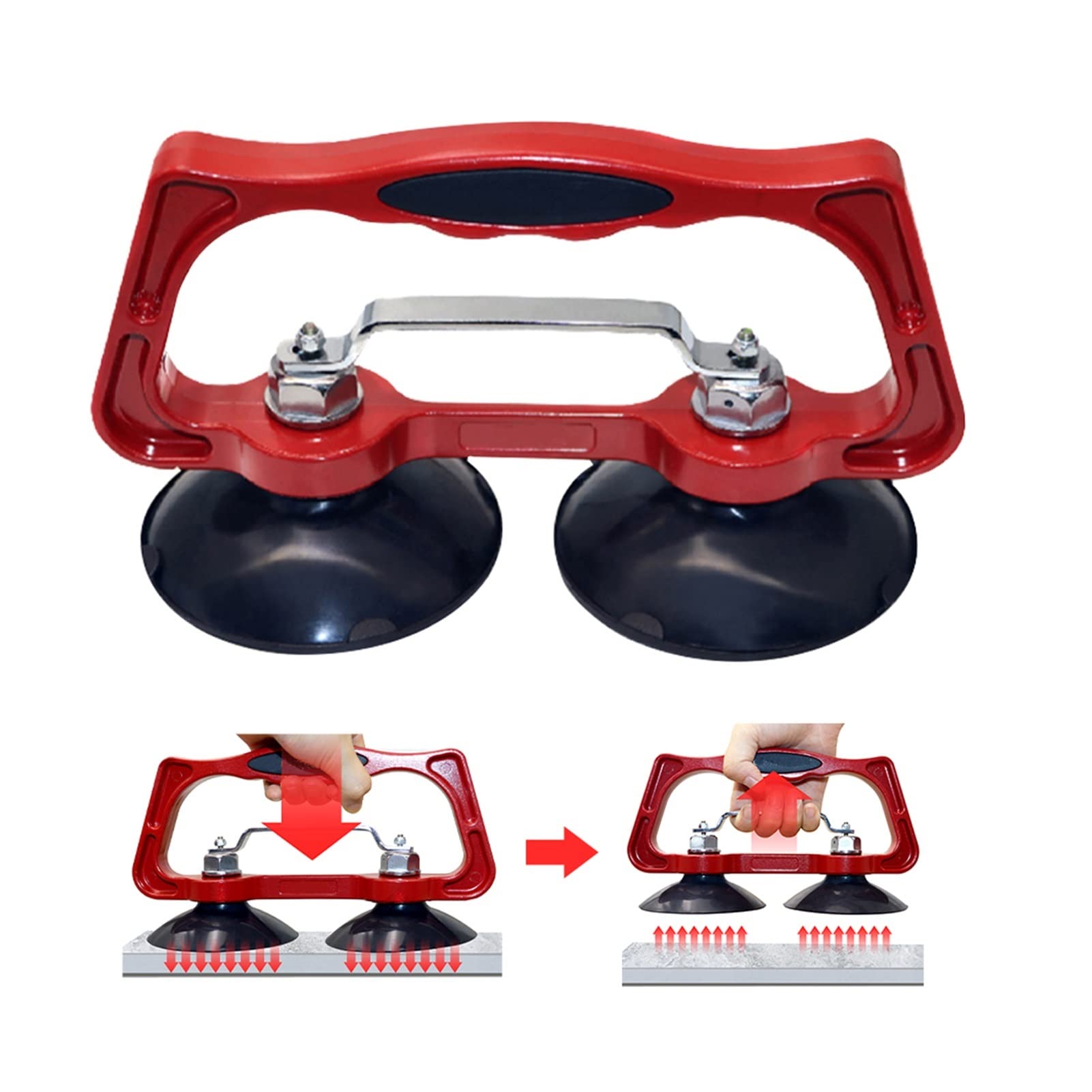 Ventose Sollevatore Per Vetro - Capacità 100kg, Diametro 4.7 Pollici - Foto 12