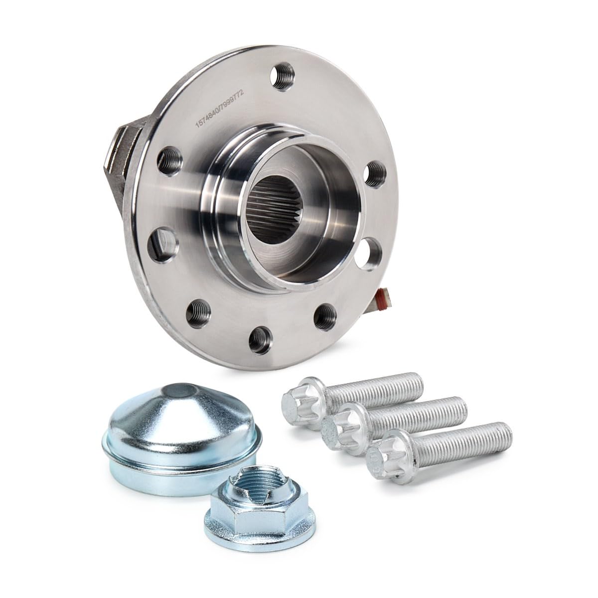 RIDEX 654W0060 Kit de roulement de roue des deux côtés de l'Avant avec capteur ABS intégré avec vis/boulons Compatible avec OPEL Zafira B A05