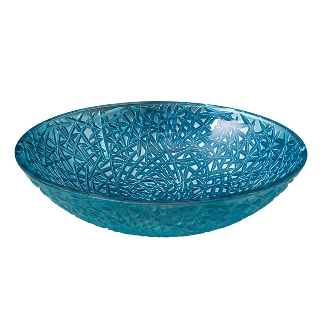 ADERFETBI Bathroom Sink Bathroom Tempered Glass Countertop Sink Art Glassware Home(Sink only)