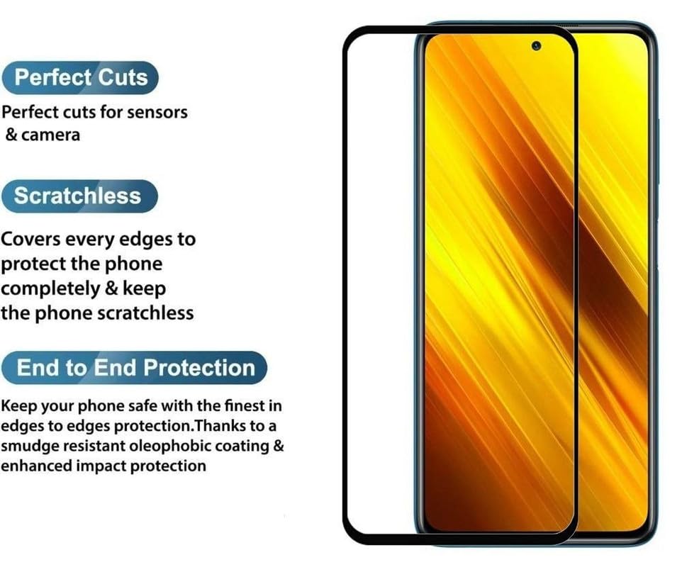 Image of Gorilla Extra Strong Premium HD+ ESD Anti Static Anti Glare Tempered Glass for Vivo T4X Edge to Edge Full Coverage Fingerprint and Oil Resistant with Easy Installation Kit