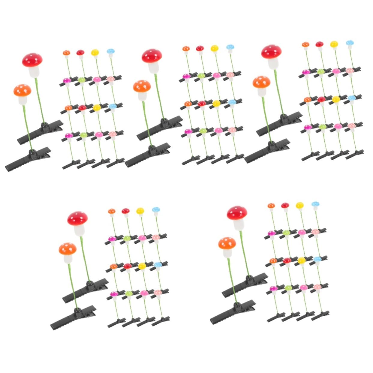FOMIYES 150 Piezas pinza para el pelo de limonero hair clips horquillas moño divertidos accesorios para el cabello horquilla del festival pinzas de cabello pasadores horquilla para niños