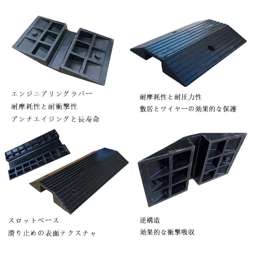 Amazon.co.jp: スレッショルドスロープヘビー双方向の縁石スロープ