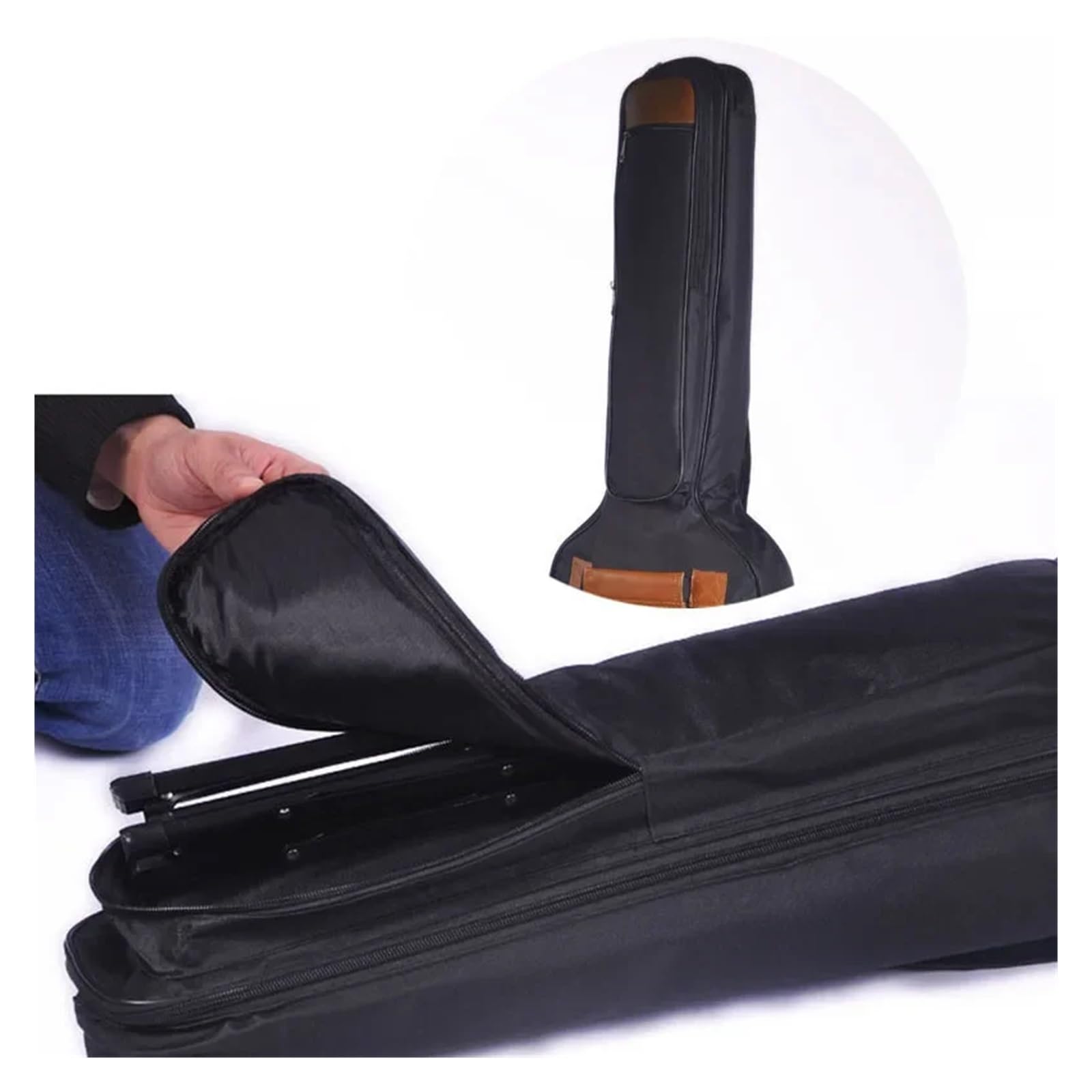 Bolsa Impermeable for Guitarra eléctrica Oxford 600D, Acolchada de algodón 10 mm, Funda for, a Prueba Polvo, for Bajos, se Adapta a Todos los Modelos para Guitarra(Size2)