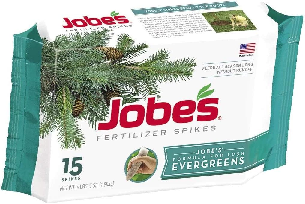 Jobe's 01661 Evergreen Fertilizer Spikes, 15, Brown - 1 Pack, 1661161220-n