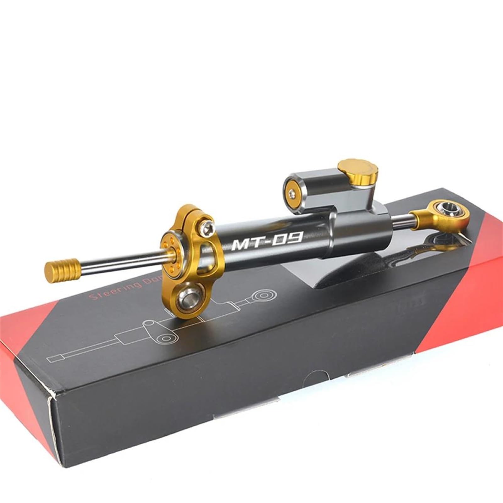 CNC Stabilizzatore Ammortizzatore di Sterzo per Moto per Yamaha MT09 MT-09 2013-2023 2021 2022 Controllo Stabilizzazione dello Sterzo di Sicurezza Regolabile Ammortizzatore(X-2)