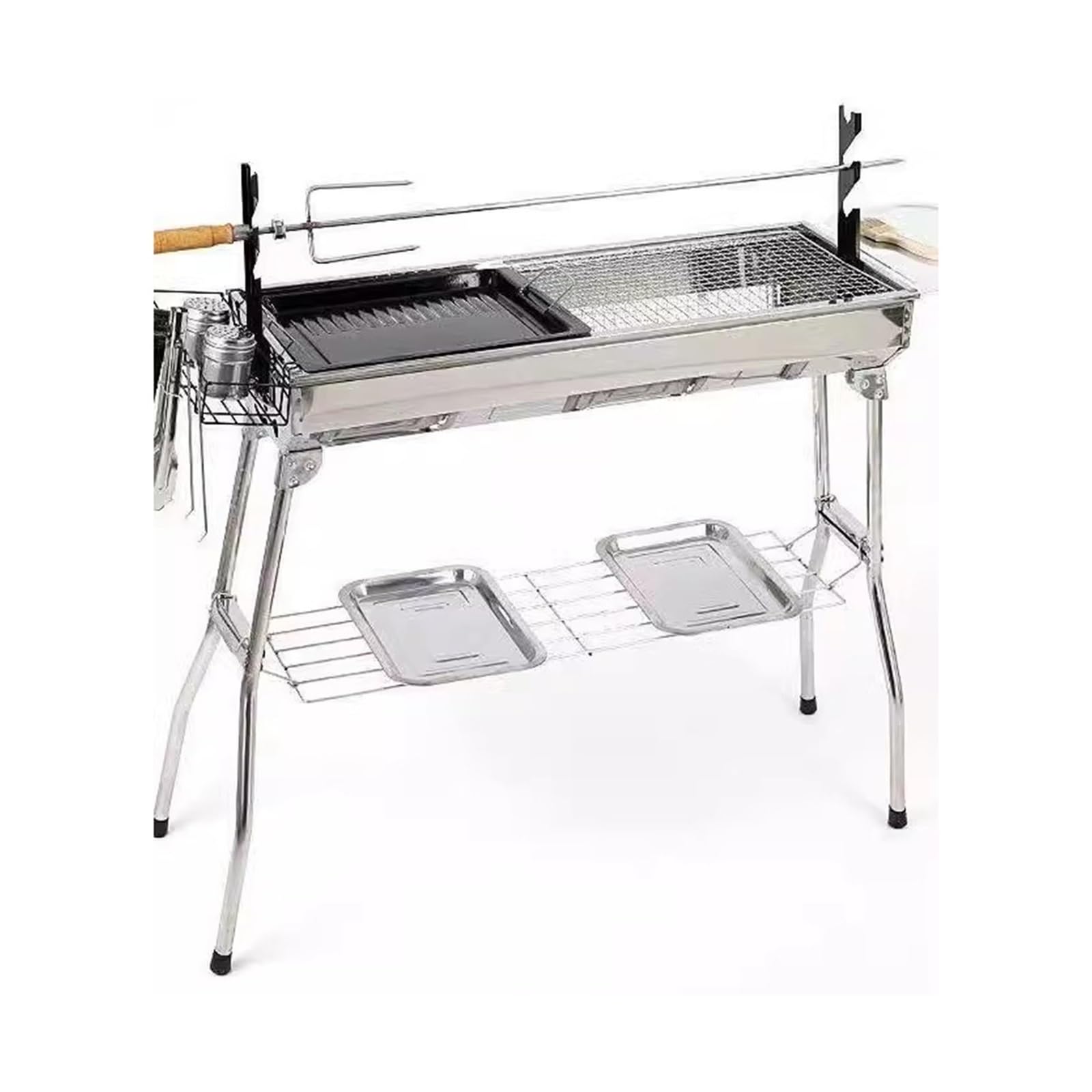 Griglia da Tavolo Fornello for Barbecue in Acciaio Inossidabile Rastrelliera for Portatile Pieghevole for Esterni