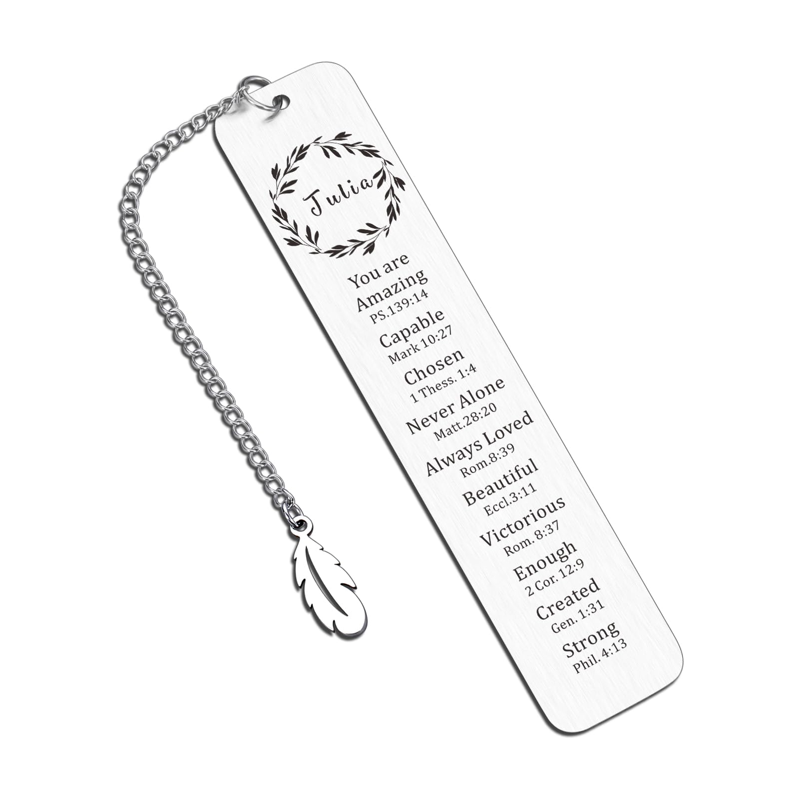 Bible Verse Metal Bookmarks - Inspirational Gifts For Women, Men, Teens, Graduation, Christian Gifts