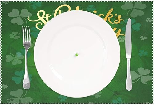 Miniatura 8 de Wamika - Manteles individuales de diseño de rayas, diseño de corazones y flores, antideslizantes, lavables, resistentes al calor, para cocina,