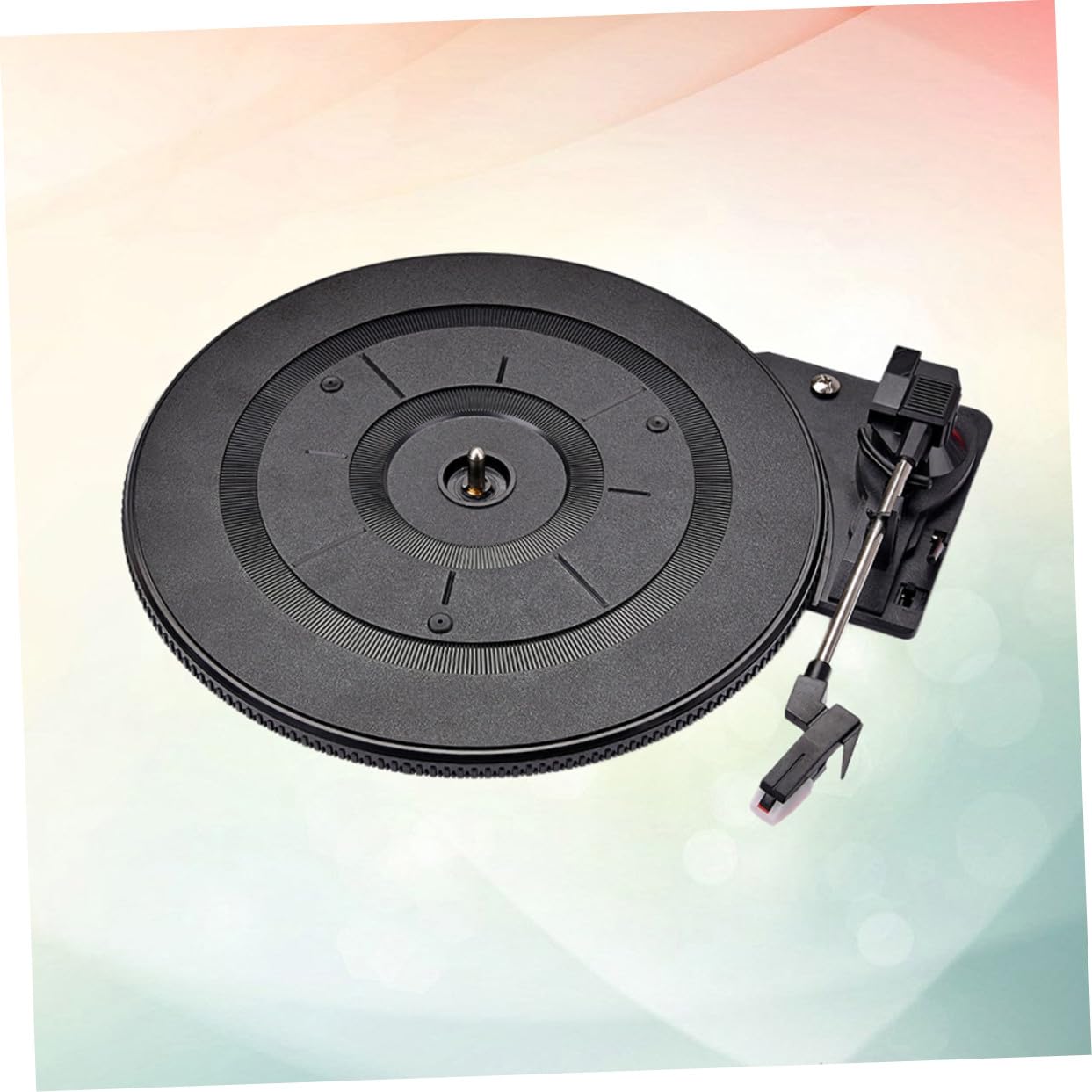 Platine Vinyle Vintage Portable Noir Préamplificateur Intégré