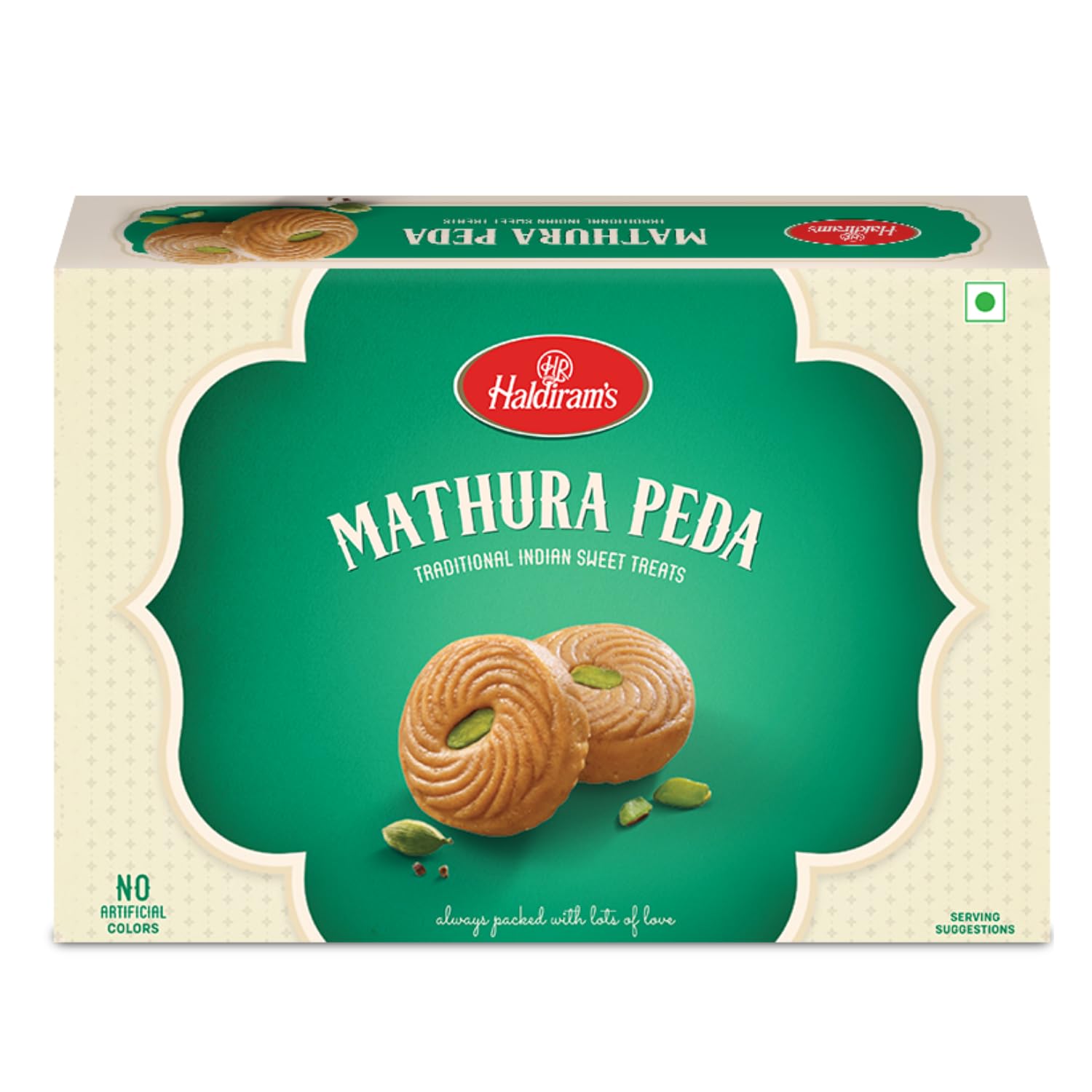 Haldiram's Mathura Peda 200g | Indian Mithai | Brown Peda | Handcrafted Indian Traditional Sweets | Vrindavan Peda | Made with Premium Ingredients | Mithai for Rakhi | Fresh Product | Great Sweets Gift Pack for Festival