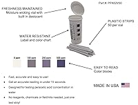 Vista 2 de Tiras reactivas de ácido peracético, alto nivel, 0-1000 ppm [Vial de 50 tiras]