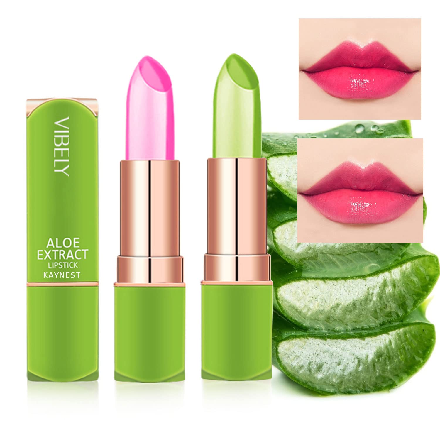 Aloe Vera Lipstick - Long Lasting Moisturizer | Set-A