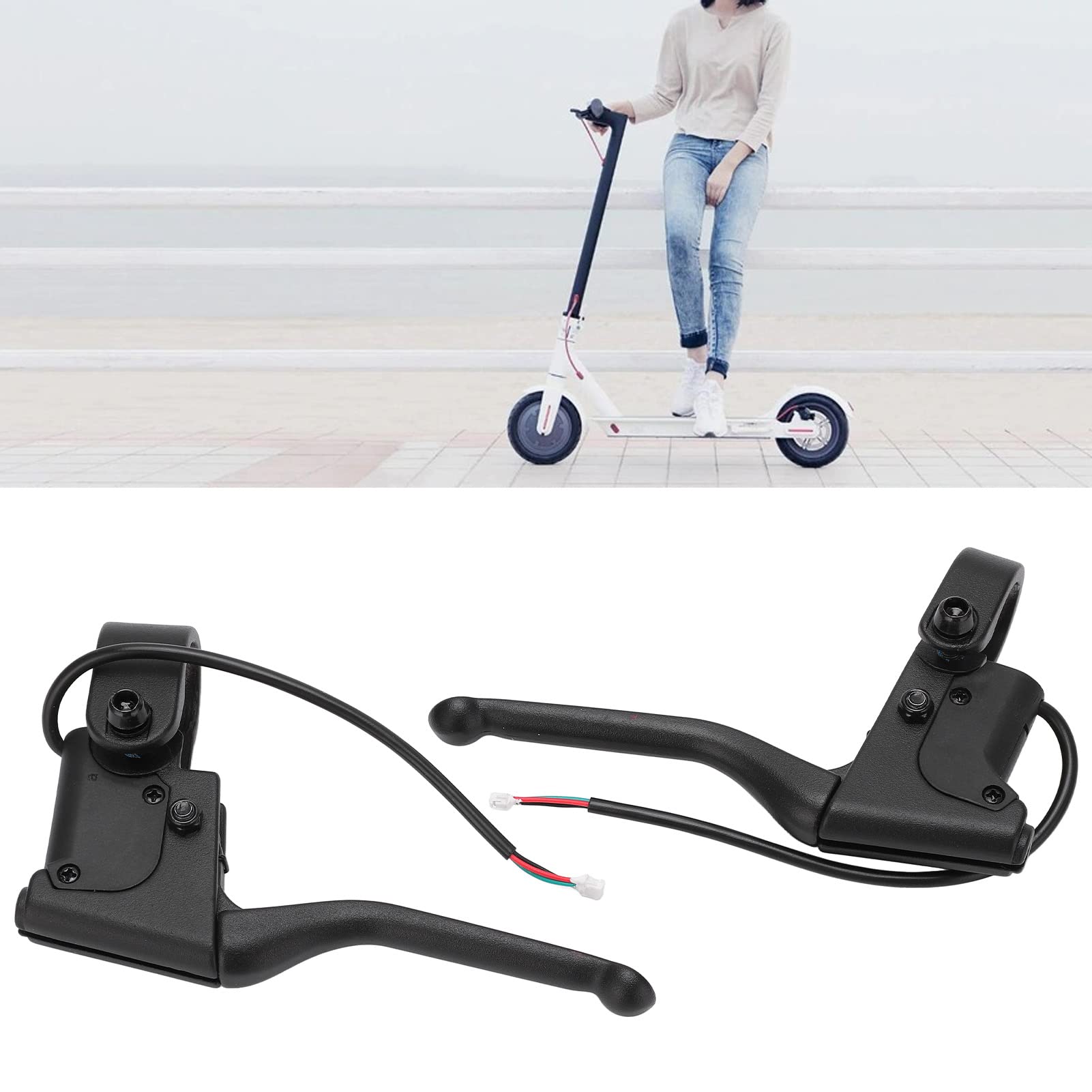 BuyWeek Elektroroller Bremshebel für Xiaomi M365/1S/LITE/PRO/PRO2, Aluminiumlegierung Links Rechts Elektroroller Bremsgriff für Ninebot MAX G30