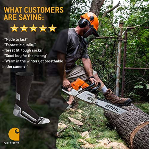 Carhartt mens Force Performance Work Socks 3 Pair Pack - Image 5