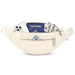 MAXTOP Large Crossbody Fanny Pack Belt Bag with 4-Zipper Pockets Gifts for Enjoy Sports Festival Workout Traveling Running Casual Hands-Free Wallets Waist Pack Phone Bag Carrying All Phones