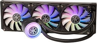 KINGCOOL Aqua Freeze AIO Cooler 360mm Radiator Liquid CPU Cooler RGB All-in-One Water Cooling System, 3x120mm ARGB Fans, AMD AM5/AM4 Intel LGA1800/1700/115X Sockets Compatible (360mm, Black)