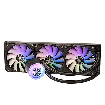 KINGCOOL Aqua Freeze AIO Cooler 360mm Radiator Liquid CPU Cooler RGB All-in-One Water Cooling System, 3x120mm ARGB Fans, AMD AM5/AM4 Intel LGA1800/1700/115X Sockets Compatible 360mm, Black