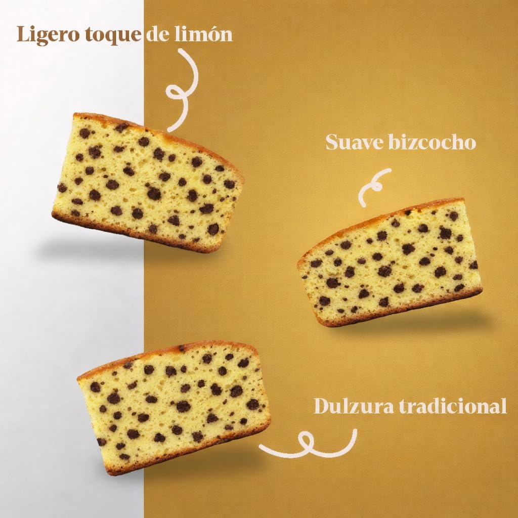 LAPASION - Bizcocho COC Pepitas Chocolate envuelto | Gotas de chocolate | Sobaos Pasiegos Artesanos | Bizcochos Ideales Para Desayunos Y Meriendas | Caja 2 Kg