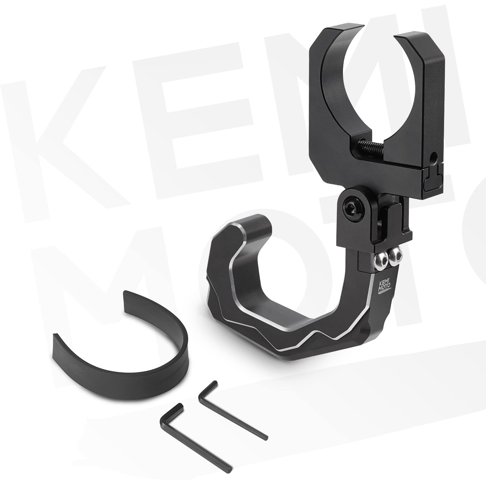 KEMIMOTO Gancio per casco Roll Cage adatto a roll bar da 4,1 a 5,1 cm, in alluminio resistente, per casco auricolare, compatibile con Polaris RZR Ranger, Can Am X3, Kawasaki Teryx, Rhino Wolverine