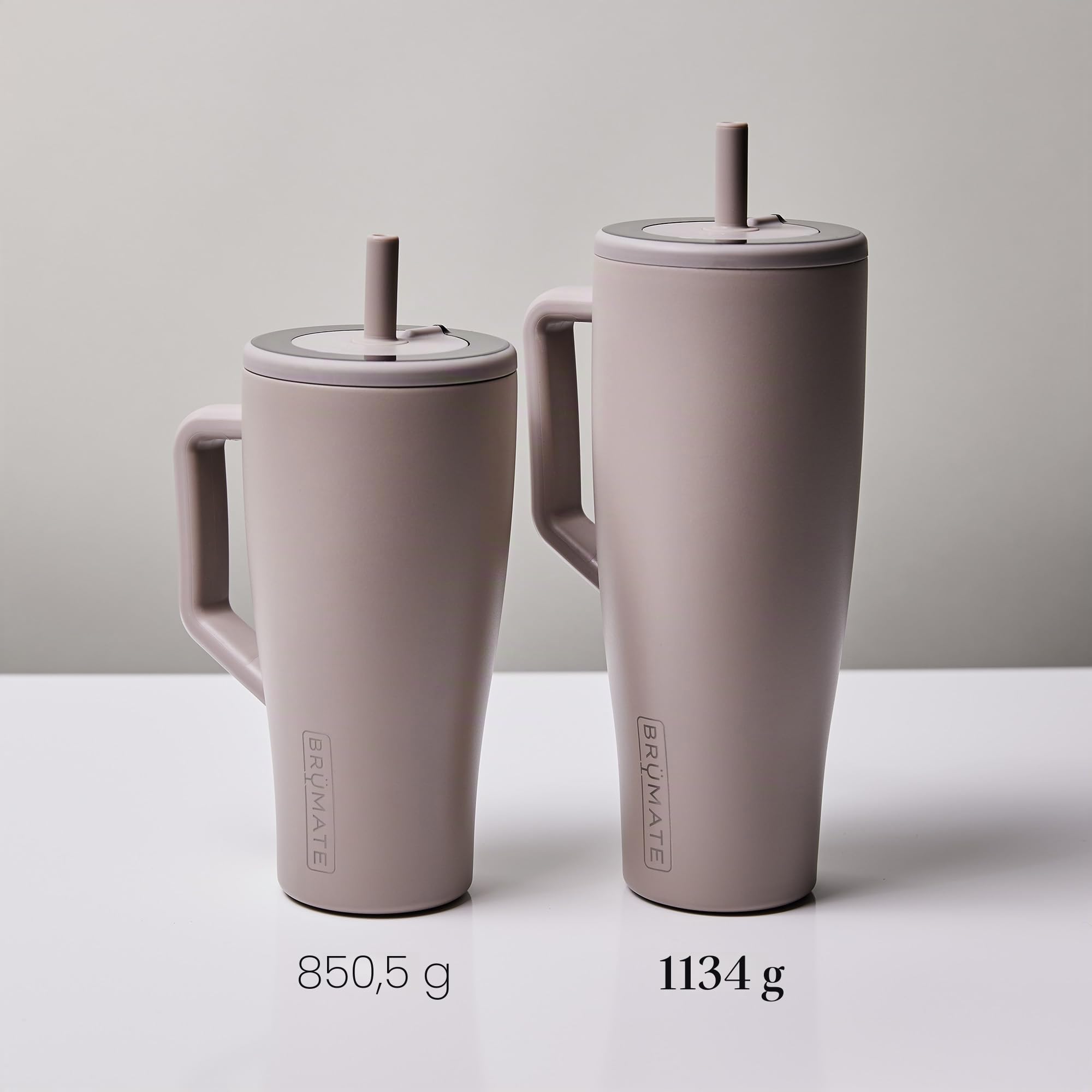 BrüMate Era - Vaso de 1.2 L con pajita y tapa | Botella de agua de metal de 40 oz con asa | 100% a prueba de fugas | Taza aislada | Taza de viaje de acero inoxidable para el gimnasio | Mantiene las